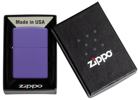 Zippo Reg Purple Matte