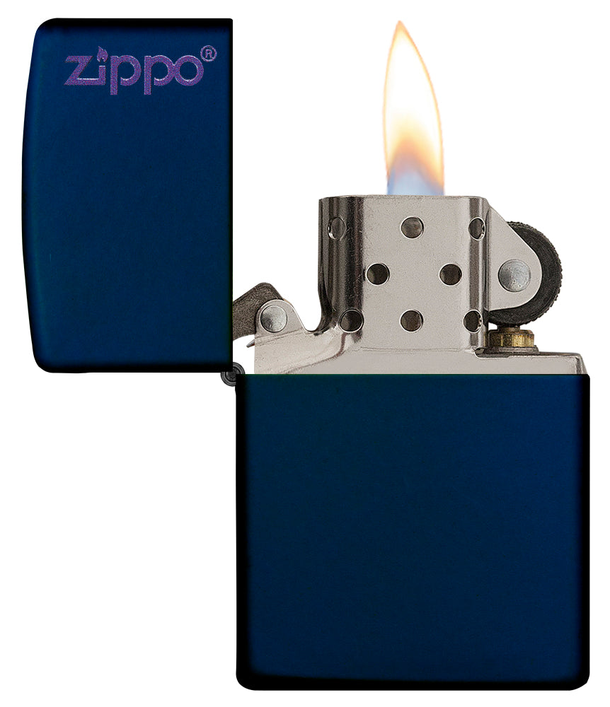 Navy Matte with Zippo logo freeshipping - Zippo.ca