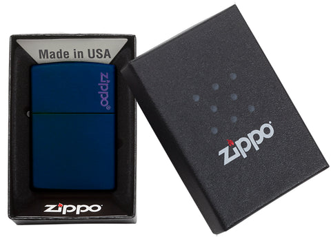 Navy Matte with Zippo logo freeshipping - Zippo.ca