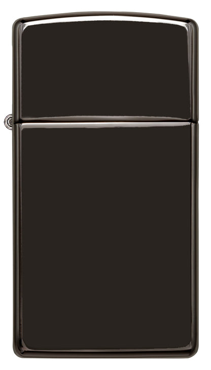 Slim High Polish Black - Ebony freeshipping - Zippo.ca