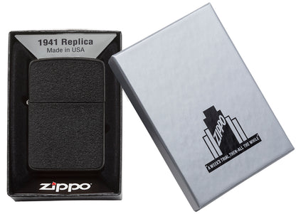 Black Crackle 1941 Replica freeshipping - Zippo.ca