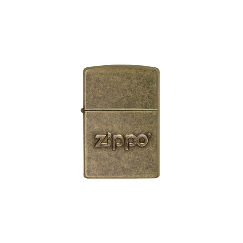 Zippo Antique Sundial Wood Inlay Oxidized Brass Both Sides Etching