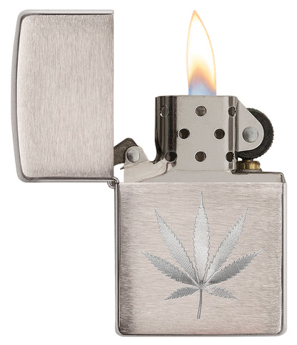 Engraved Leaf Design freeshipping - Zippo.ca