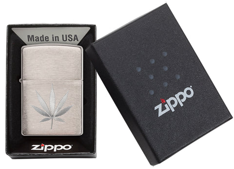 Engraved Leaf Design freeshipping - Zippo.ca