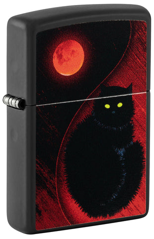 Zippo 218 Black Cat Design ( 48453 )