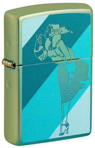 Zippo Teal Windy Design (48457) 