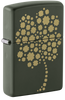 Zippo Green Matte Four Leaf Clover (48501) PF