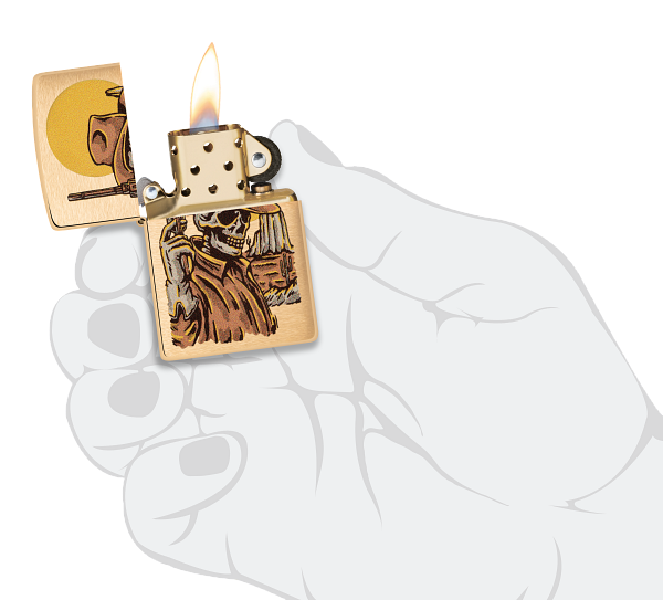 Zippo WILD WEST SKELETON DESIGN ( 48519 )