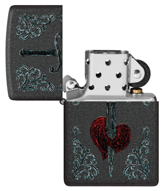 Zippo - Motif tatouage en forme de dague en forme de cœur (48617) 