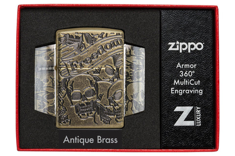 Zippo Freedom Skull Design (49035)