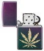Iridescent Marijuana Leaf Design freeshipping - Zippo.ca
