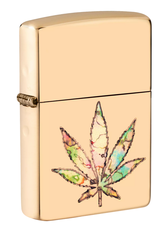 Zippo High Polish Brass, Leaf Fusion Design freeshipping - Zippo.ca