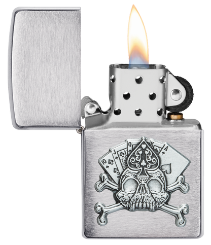 Card Skull Emblem Design freeshipping - Zippo.ca