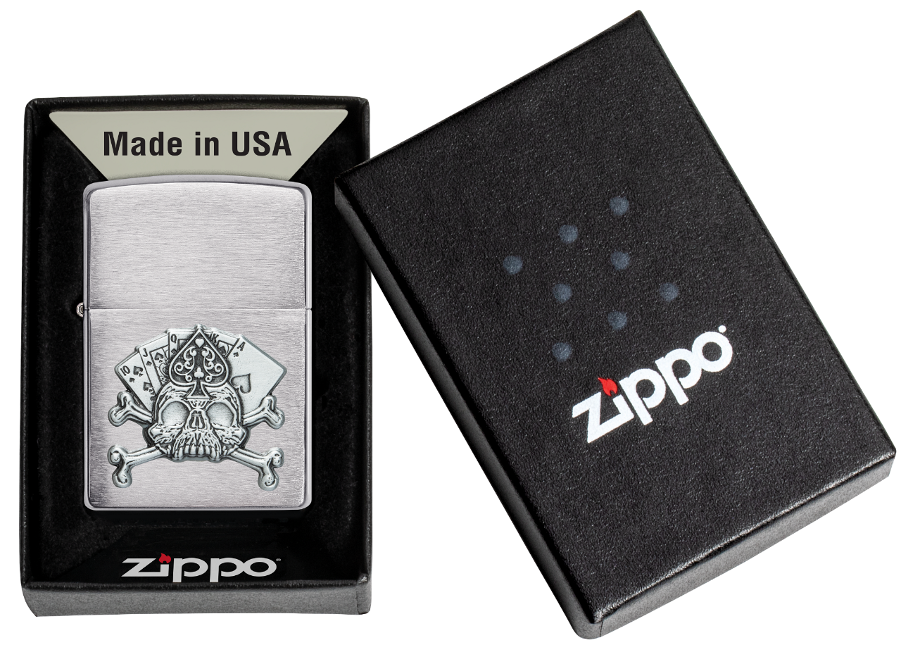 Card Skull Emblem Design freeshipping - Zippo.ca