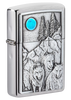 Wolf Pack and Moon Emblem Design freeshipping - Zippo.ca
