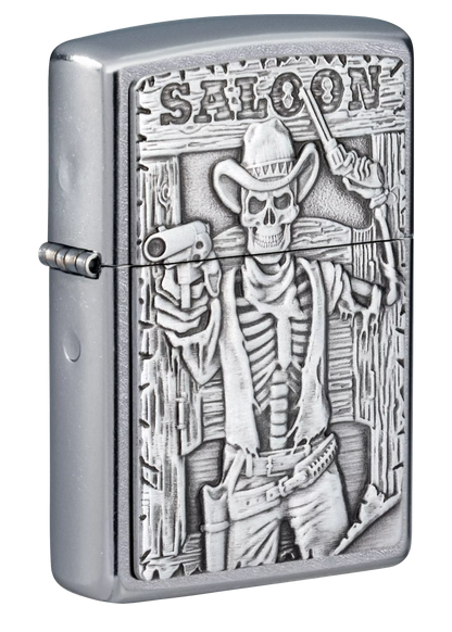 Saloon Skull Emblem Design freeshipping - Zippo.ca