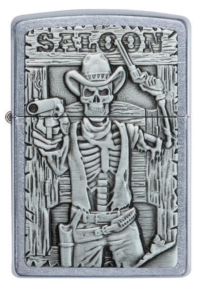 Saloon Skull Emblem Design freeshipping - Zippo.ca