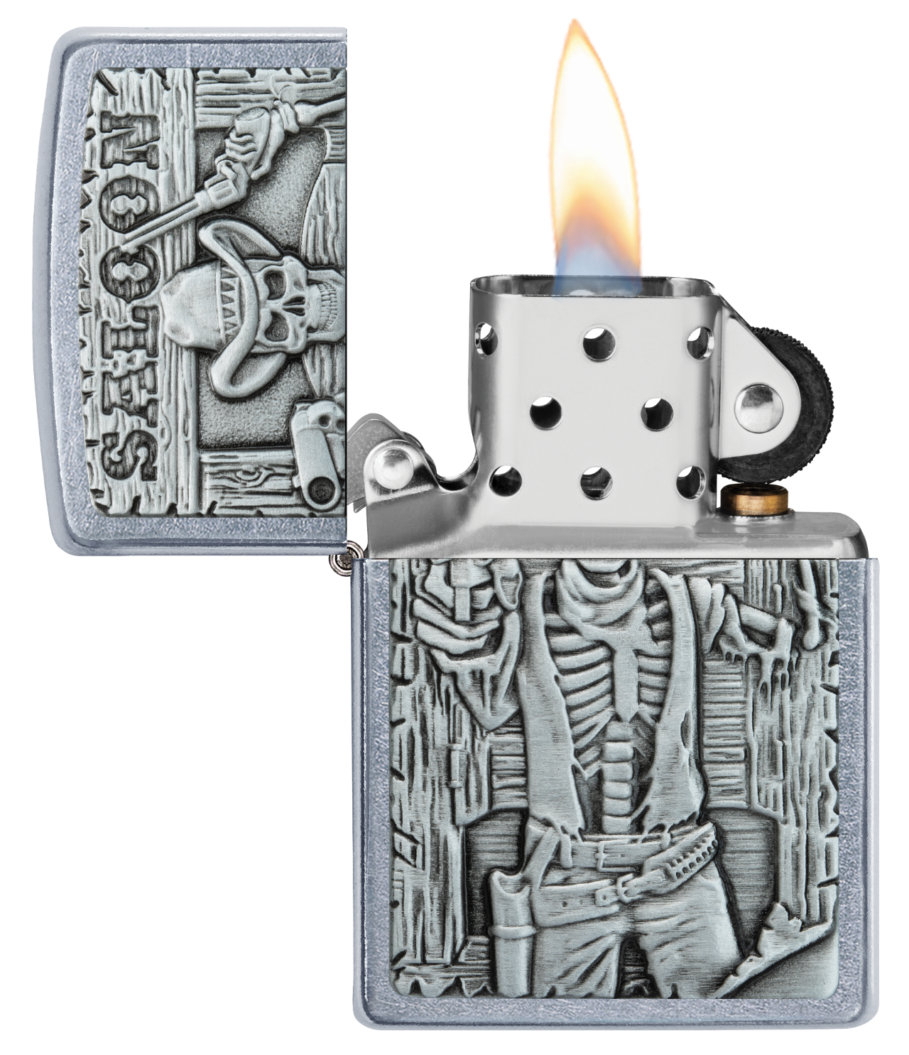 Saloon Skull Emblem Design freeshipping - Zippo.ca