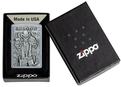 Saloon Skull Emblem Design freeshipping - Zippo.ca