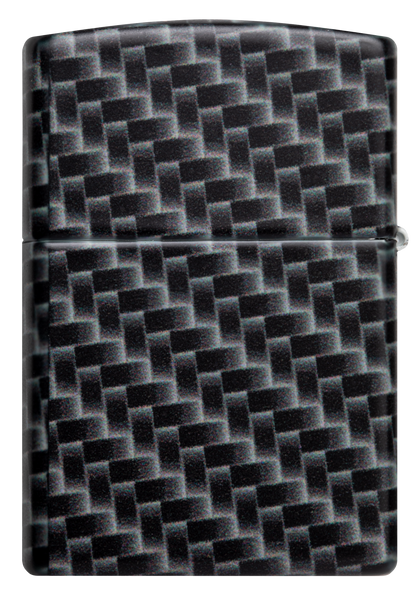 Zippo White Matte, Carbon Fibre Design freeshipping - Zippo.ca