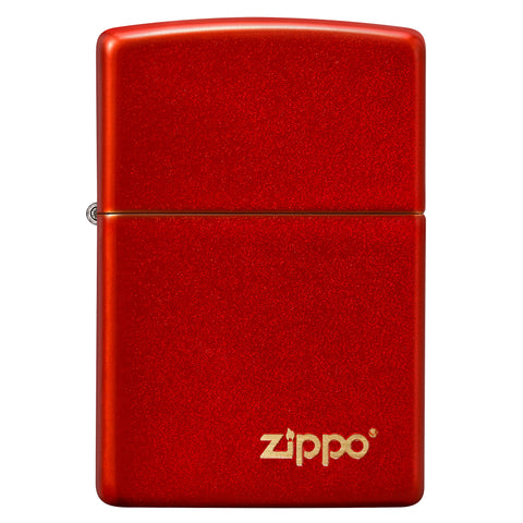 Zippo Metallic Red Matte with Zippo logo