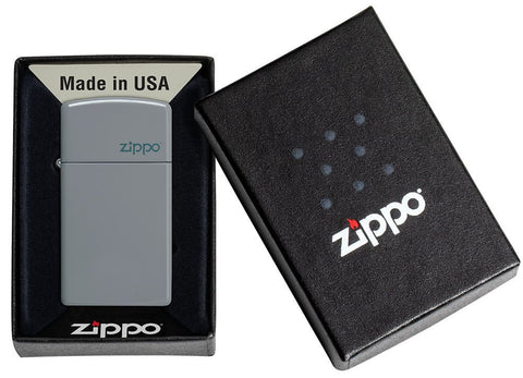 Zippo Slim Flat Grey