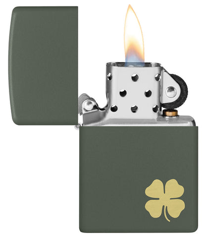 Zippo Four Leaf Clover Design