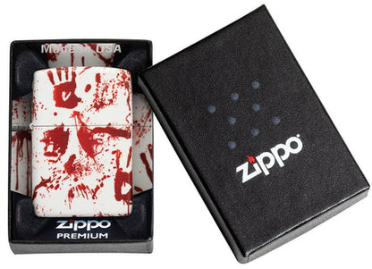 Zippo avec motif main sanglante 