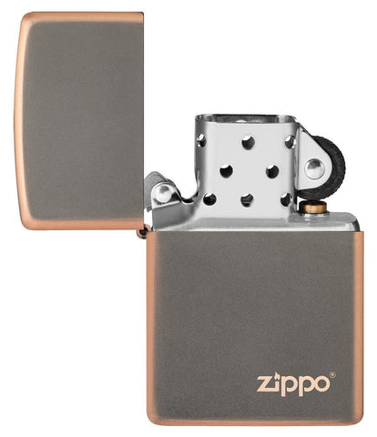 Zippo Rustic Bronze with Zippo logo