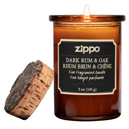 Zippo Candle - Dark Rum & Oak freeshipping - Zippo.ca