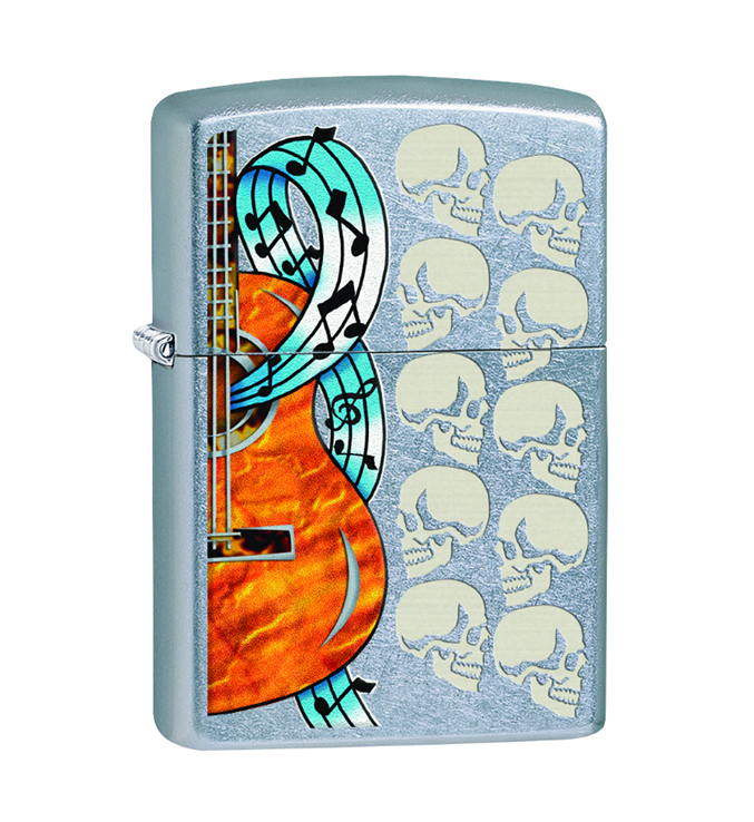 Guitar and Skulls Design freeshipping - Zippo.ca