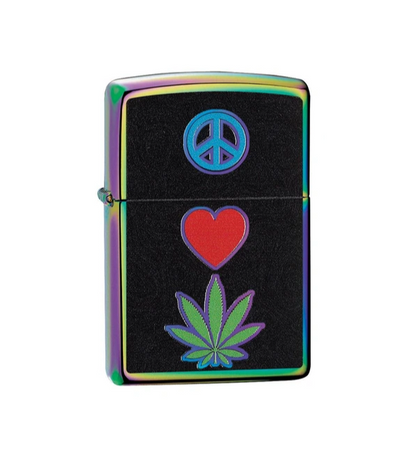 Peace, Love, Leaf Design freeshipping - Zippo.ca