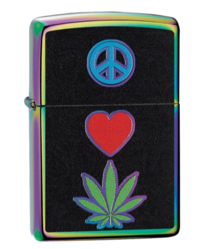 Peace, Love, Leaf Design | Zippo.ca