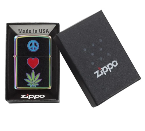 Peace, Love, Leaf Design freeshipping - Zippo.ca