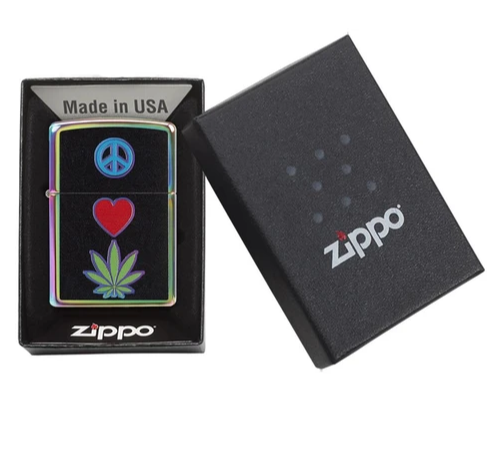 Peace, Love, Leaf Design | Zippo.ca